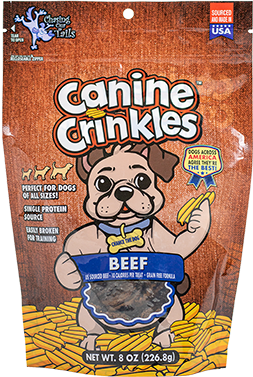 Canine Crinkle Beef Packaging